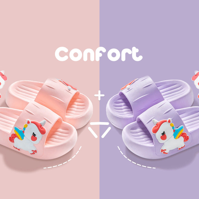 Chinelo Unicornio Confort Kids + Brinde