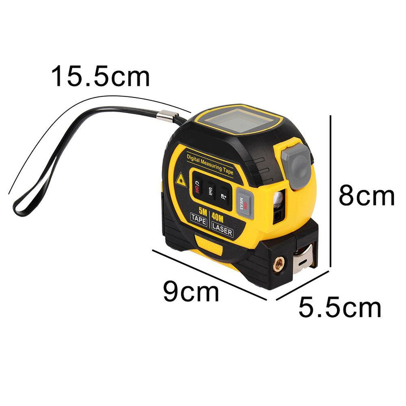 Trena 3 em 1 medição a laser até 60m digital com Display LCD - GeTTeS Store